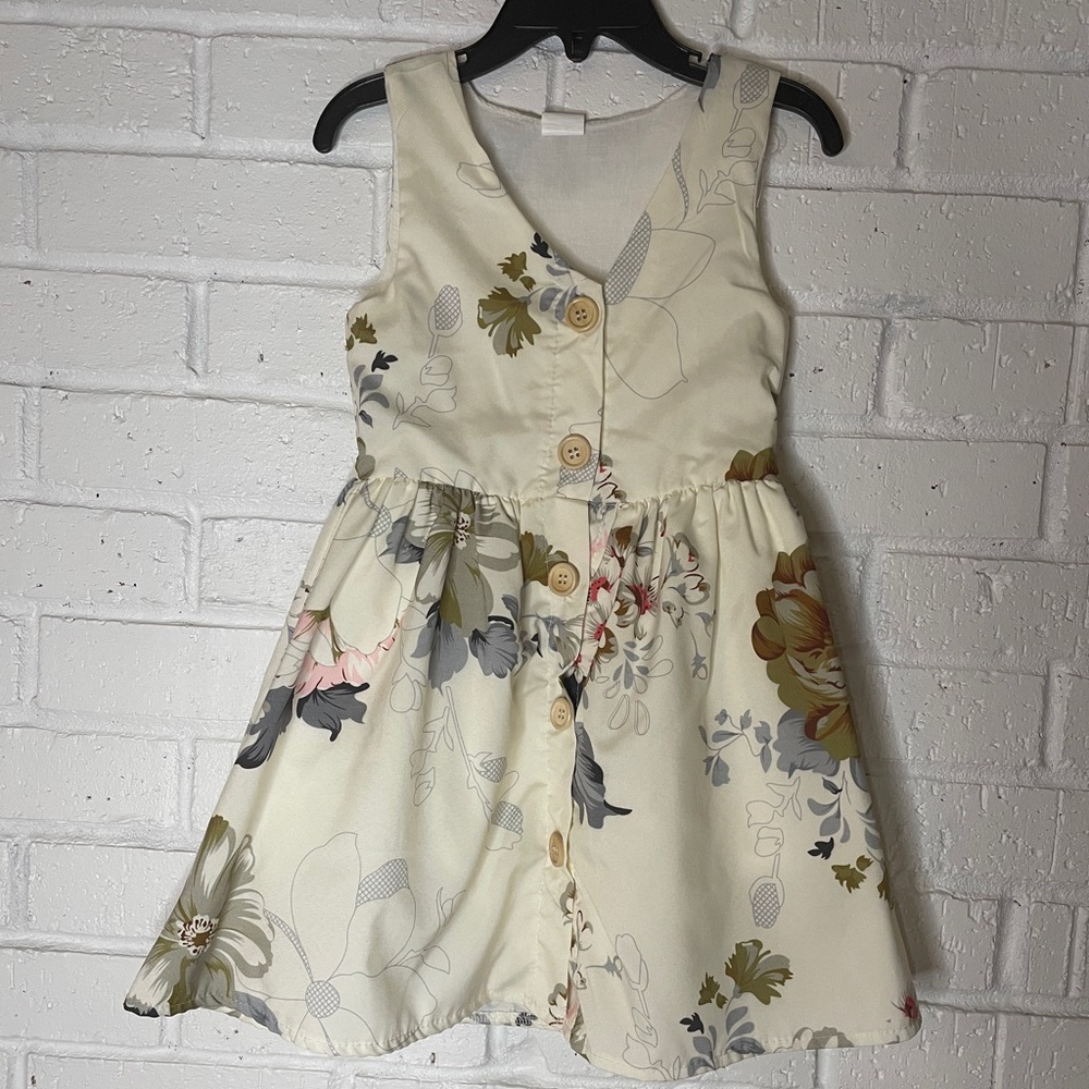 Cream colored floral dress